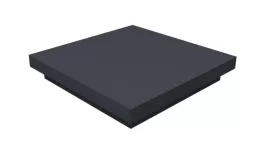 Колпак на столб плоский 580x470мм 0,45 Drap с пленкой RAL 7024 мокрый асфальт купить в екатеринбурге