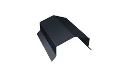 Парапетная крышка угольная 250мм 0,5 Satin с пленкой RAL 7024 мокрый асфальт (2м) купить в екатеринбурге