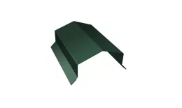 Парапетная крышка угольная 250мм 0,5 Satin с пленкой RAL 6005 зеленый мох (2м) купить в екатеринбурге