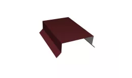 Парапетная крышка прямая 125мм 0,5 Satin с пленкой RAL 3005 красное вино (2м) купить в екатеринбурге