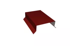Парапетная крышка прямая 125мм 0,5 Satin с пленкой RAL 3011 коричнево-красный (3м) купить в екатеринбурге