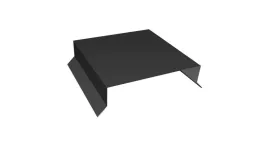Парапетная крышка прямая 150мм 0,5 Satin с пленкой RAL 7016 антрацитово-серый (2м) купить в екатеринбурге