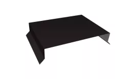 Парапетная крышка прямая 200мм 0,5 Satin Matt TX RAL 9005 черный  