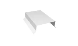 Парапетная крышка прямая 100мм 0,5 Satin с пленкой RAL 9003 сигнальный белый (2м) купить в екатеринбурге