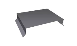 Парапетная крышка прямая 200мм 0,5 Satin с пленкой RAL 7004 сигнальный серый (3м) купить в екатеринбурге