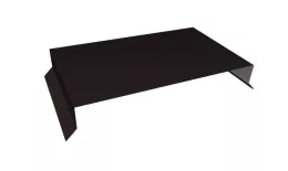 Парапетная крышка прямая 250мм 0,5 PurPro Matt 275 RAL 9005 черный (3м) купить в екатеринбурге