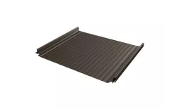 Кликфальц Pro Gofr Grand Line 0,5 GreenCoat Pural BT, matt с пленкой на замках RR 32 темно-коричневый (RAL 8019 серо-коричневый) купить в екатеринбурге
