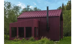 Кликфальц Pro Grand Line 0,5 Satin Matt с пленкой на замках RAL 3005 красное вино купить в екатеринбурге