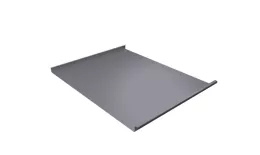 Фальц двойной стоячий Grand Line 0,45 Drap TX с пленкой на замках RAL 7004 сигнальный серый купить в екатеринбурге
