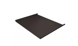 Фальц двойной стоячий Grand Line 0,5 Satin Matt TX с пленкой на замках RR 32 темно-коричневый купить в екатеринбурге