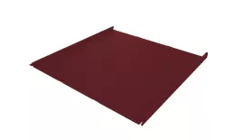 Фальц двойной стоячий Line Grand Line 0,45 Drap TX с пленкой на замках RAL 3005 красное вино купить в екатеринбурге