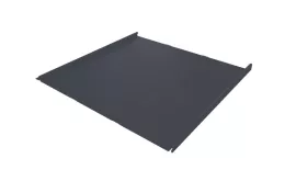 Фальц двойной стоячий Line Grand Line 0,45 Drap TX с пленкой на замках RAL 7024 мокрый асфальт купить в екатеринбурге