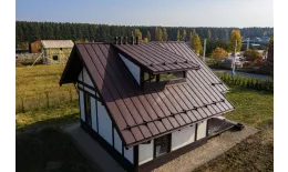 Кликфальц Grand Line 0,45 Drap ST с пленкой на замках RAL 8017 шоколад купить в екатеринбурге
