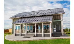 Кликфальц Grand Line 0,45 Drap ST с пленкой на замках RAL 7024 мокрый асфальт купить в екатеринбурге