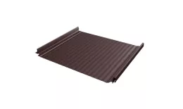 Кликфальц Pro Gofr Grand Line 0,5 GreenCoat Pural BT с пленкой на замках RR 887 шоколадно-коричневый (RAL 8017 шоколад) купить в екатеринбурге