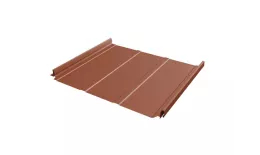 Кликфальц Pro Line Grand Line 0,5 Satin Matt TX с пленкой на замках RAL 8004 терракота купить в екатеринбурге