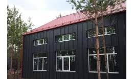 Фальц двойной стоячий Grand Line 0,45 Drap ST с пленкой на замках RAL 8004 терракота купить в екатеринбурге