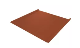 Фальц двойной стоячий Line Grand Line 0,5 Satin Matt TX с пленкой на замках RAL 8004 терракота купить в екатеринбурге
