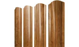 Штакетник Круглый фигурный 0,45 Print-Double Elite Golden Wood купить в екатеринбурге