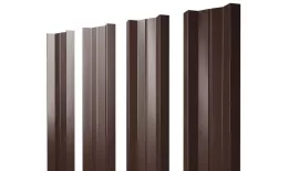 Штакетник М-образный А с прямым резом 0,5 Satin RAL 8017 шоколад купить в екатеринбурге