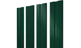 Штакетник Twin с прямым резом 0,5 Satin RAL 6005 зеленый мох купить в екатеринбурге