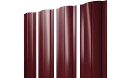 Штакетник Круглый с прямым резом 0,45 Drap TX RAL 3005 красное вино купить в екатеринбурге