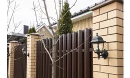 Штакетник Круглый фигурный 0,4 PE-Double RAL 8017 шоколад купить в екатеринбурге
