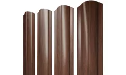 Штакетник Круглый фигурный 0,45 Print Elite Choco Wood TwinColor купить в екатеринбурге