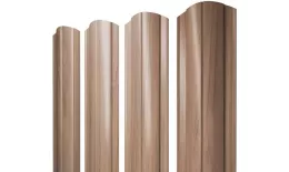 Штакетник Круглый фигурный 0,45 Print Elite Honey Wood TwinColor купить в екатеринбурге