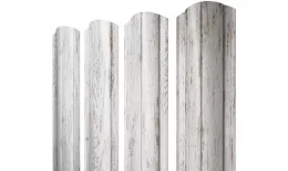 Штакетник Круглый фигурный 0,45 Print Elite Snow Wood TwinColor купить в екатеринбурге