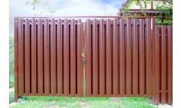 Штакетник Круглый фигурный 0,5 Satin Matt TX RAL 3005 красное вино купить в екатеринбурге