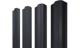 Штакетник М-образный B фигурный 0,5 PurPro RAL 7024 мокрый асфальт купить в екатеринбурге