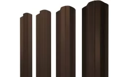 Штакетник М-образный B фигурный 0,5 PurPro RAL 8017 шоколад купить в екатеринбурге