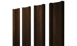 Штакетник М-образный А с прямым резом 0,45 Print Elite Chestnut Wood TwinColor купить в екатеринбурге