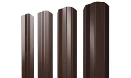 Штакетник М-образный А фигурный 0,45 Drap TwinColor RAL 8017 шоколад купить в екатеринбурге