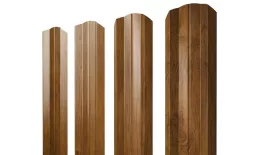 Штакетник М-образный А фигурный 0,45 Print Elite Golden Wood TwinColor купить в екатеринбурге