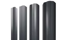 Штакетник М-образный А фигурный 0,5 PurPro RAL 7024 мокрый асфальт купить в екатеринбурге