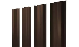 Штакетник М-образный В с прямым резом 0,45 Drap TwinColor RAL 8017 шоколад купить в екатеринбурге