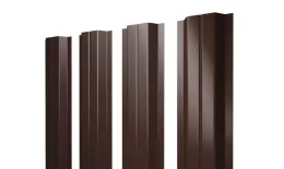 Штакетник П-образный A с прямым резом 0,5 Satin Matt RAL 8017 шоколад купить в екатеринбурге