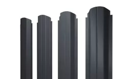 Штакетник П-образный A фигурный 0,5 PurPro RAL 7024 мокрый асфальт купить в екатеринбурге