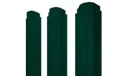 Штакетник П-образный А фигурный 0,5 PE RAL 6005 зеленый мох купить в екатеринбурге
