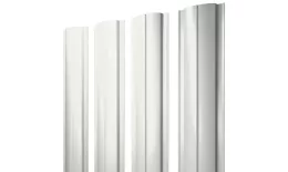 Штакетник Полукруглый Slim с прямым резом 0,45 PE-Double RAL 9003 сигнальный белый купить в екатеринбурге