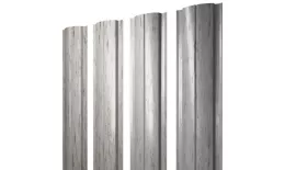 Штакетник Полукруглый Slim с прямым резом 0,45 Print Elite Snow Wood TwinColor купить в екатеринбурге