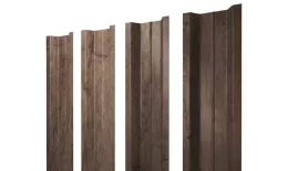 Штакетник Полукруглый Slim фигурный 0,45 Print Premium Almond Wood Fresh купить в екатеринбурге