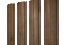 Штакетник Полукруглый Slim фигурный 0,45 Print Premium Pine Wood Fresh