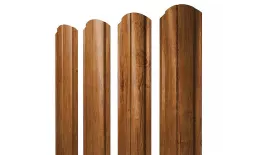 Штакетник Полукруглый Slim фигурный 0,45 Print-Double Premium Golden Wood Fresh купить в екатеринбурге