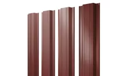 Штакетник Прямоугольный с прямым резом 0,5 Satin RAL 3009 оксидно-красный купить в екатеринбурге
