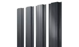 Штакетник Прямоугольный с прямым резом 0,5 Satin RAL 7016 антрацитово-серый купить в екатеринбурге