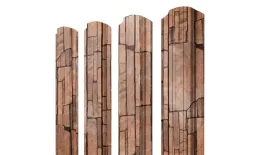 Штакетник Прямоугольный фигурный 0,45 Print Elite Sand Stone TwinColor купить в екатеринбурге