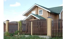 Штакетник Прямоугольный фигурный 0,5 GreenCoat Pural BT, matt RR 887 шоколадно-коричневый (RAL 8017 шоколад) купить в екатеринбурге